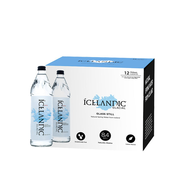 Icelandic Glacial Natural Mineral Water 750 ml Glass