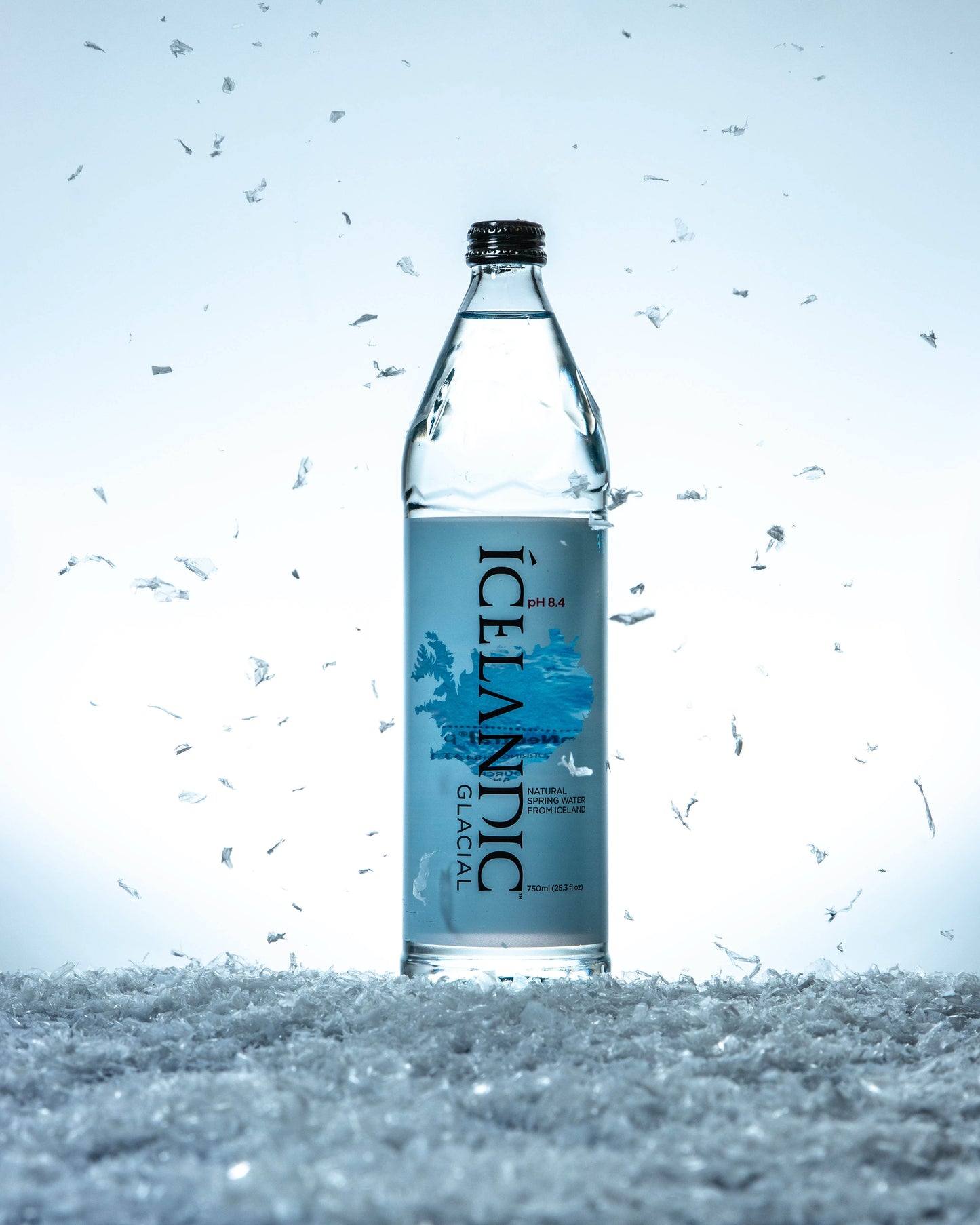 Icelandic Glacial Natural Mineral Water 750 ml Glass