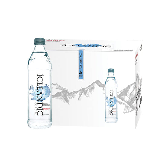 Icelandic Glacial Sparkling  Natural Mineral  Water 330 ml Glass